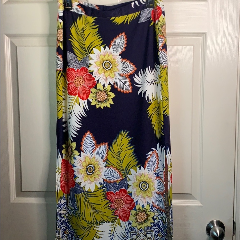 Melissa Paige Maxi Floral Skirt